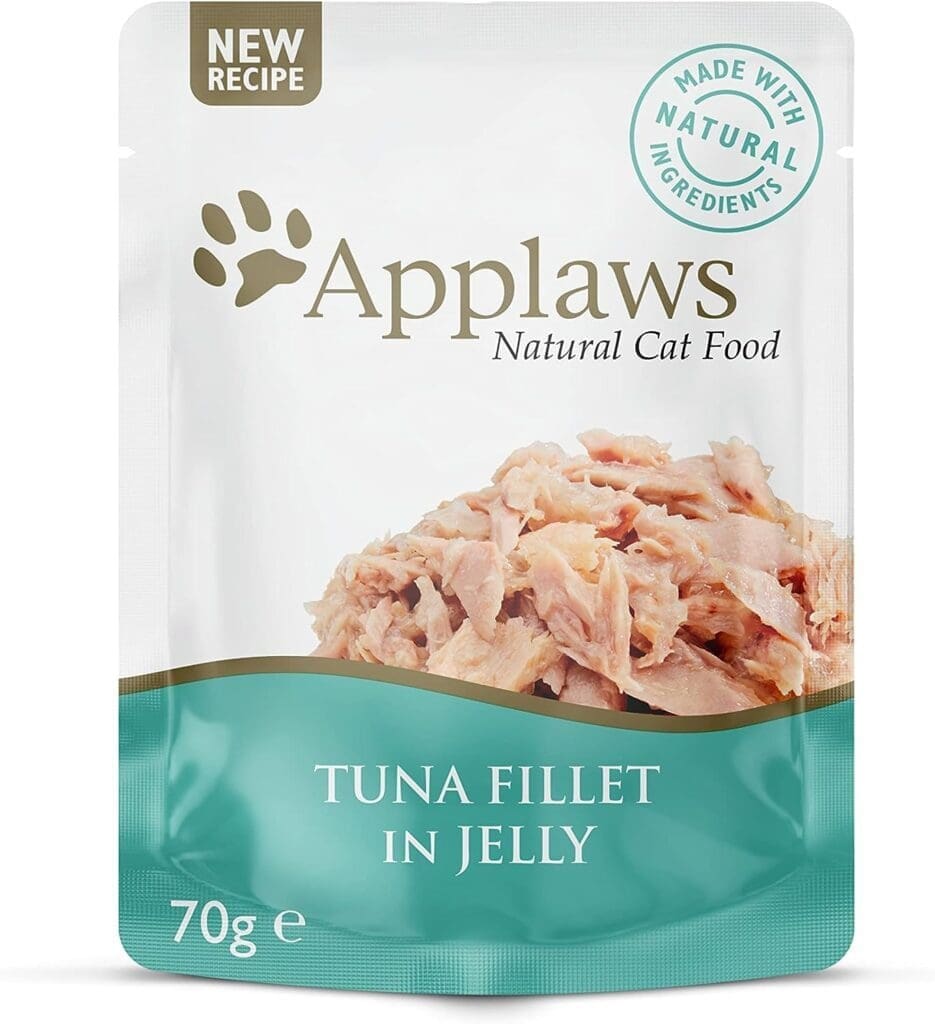 Applaws Natural Wet Cat Food Tuna in Jelly Pouch for Adults Cats 16x 70g Pouches