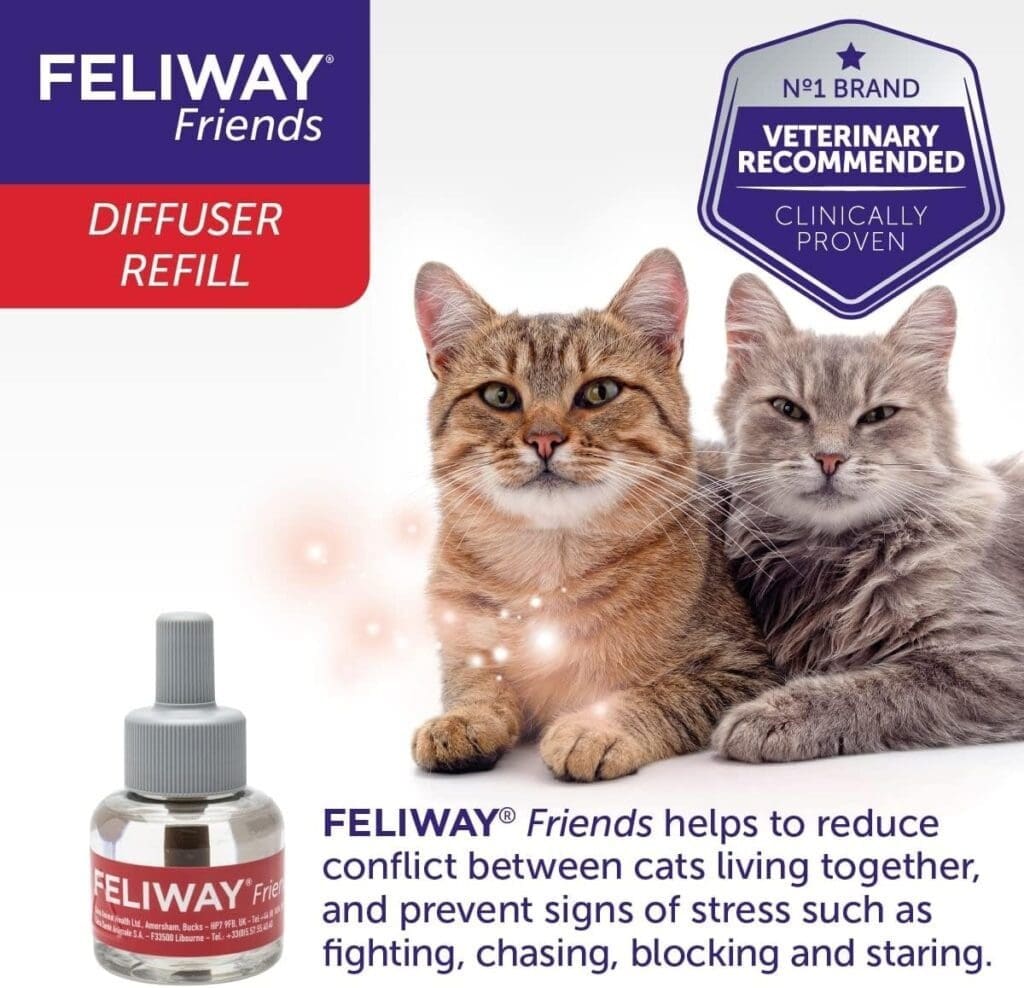 FELIWAY Friends 30 Day Refill, helps to reduce conflict in multi-cat households, helping cats get along better - 48ml