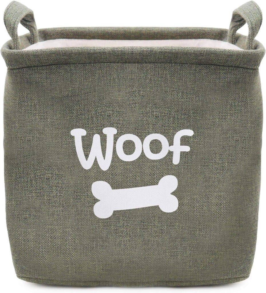 FOREST CANVAS PET TOY BASKET