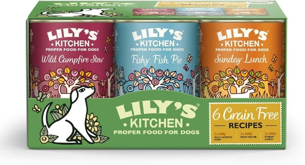 Lilys Kitchen Natural Adult Wet Dog Food Tins Grain-Free Recipe Variety Pack 6 x 400g